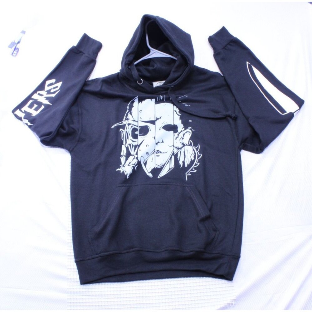 Jon Lauren Myers & Voorhees Graphics Black Hoodie Med‎ Halloween